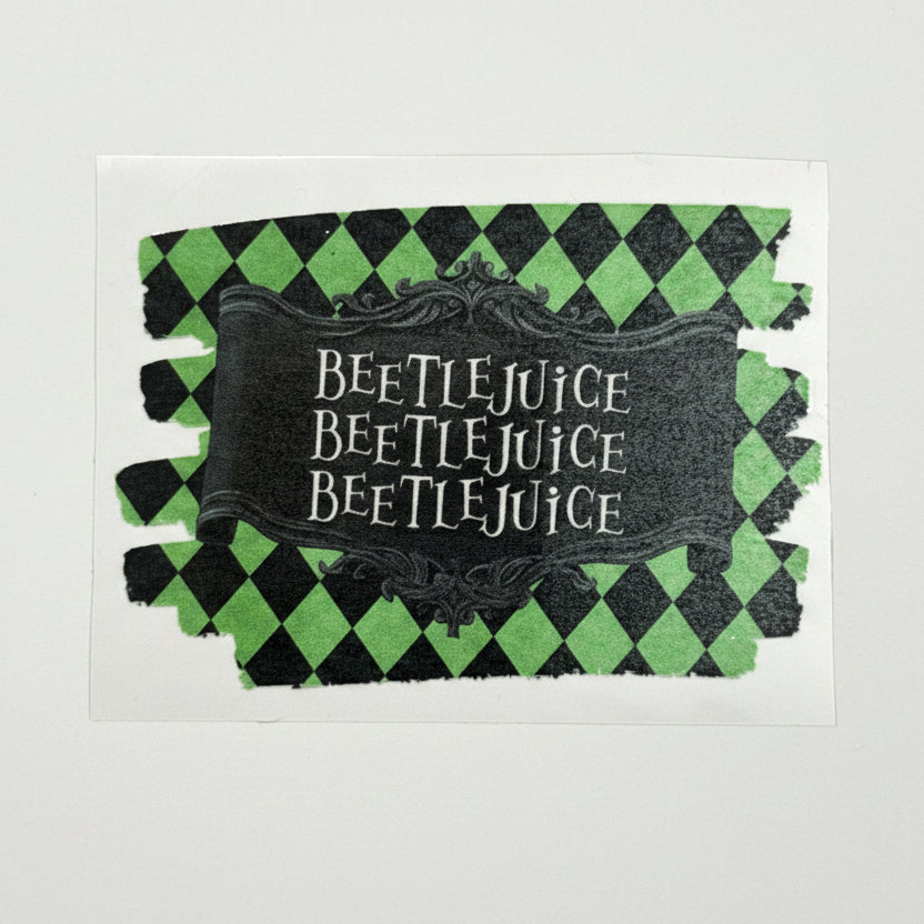Beetlejuice Decal Tumbler Wrap #157