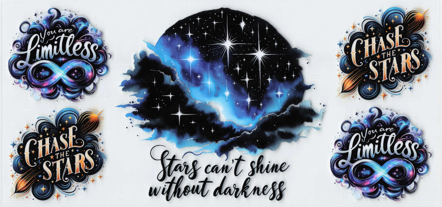 Stars can't shine without darkness Tumbler Wrap #399
