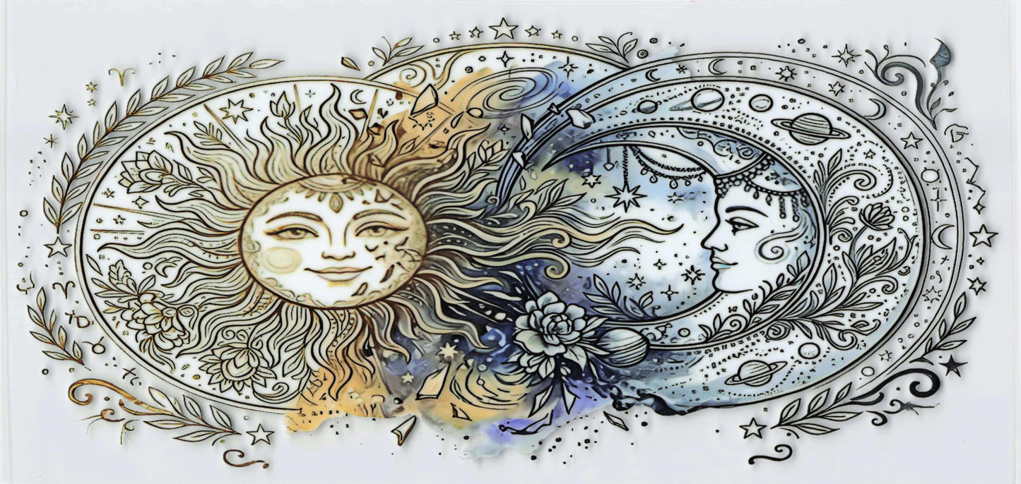 Sun and Moon Tumbler Wrap #403