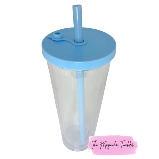 24 oz. Snow Globe Tumbler with Leak-proof Color Lid