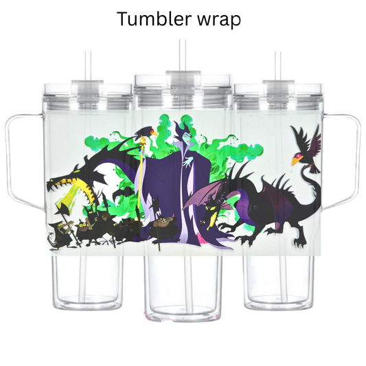 Maleficent Tumbler Wrap #3