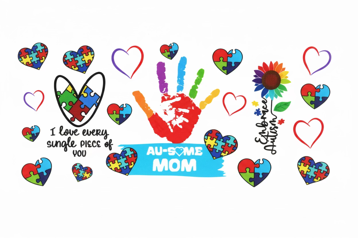 Autism Tumbler Wrap #266