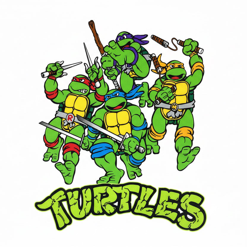 Turtles 4in decal / Tumbler Wrap #274