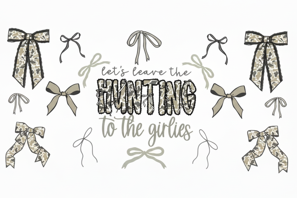 Let’s leave hunting to the girlies Tumbler Wrap #250