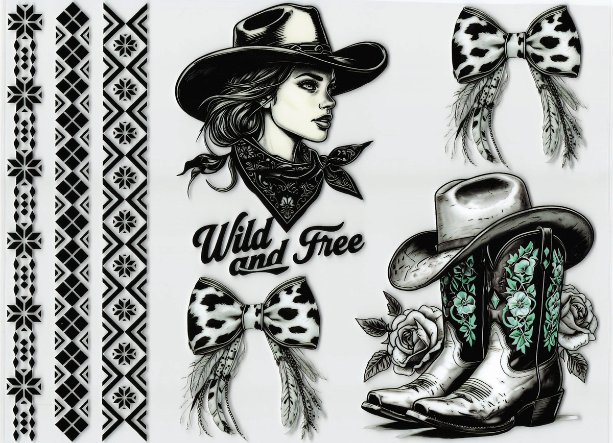 Wild and Free Element Sheet Tumbler Wrap #609
