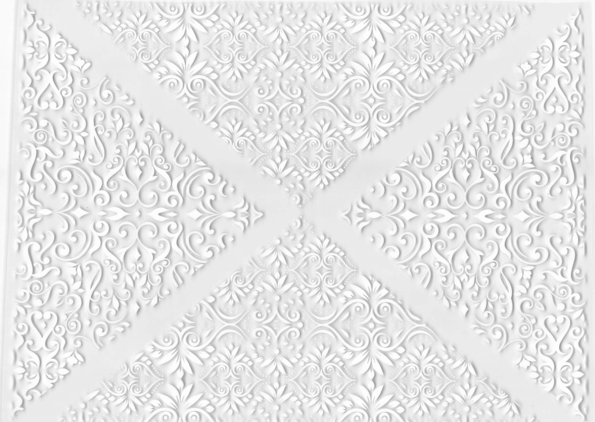 White Lace Print Element Sheet Tumbler Wrap #614