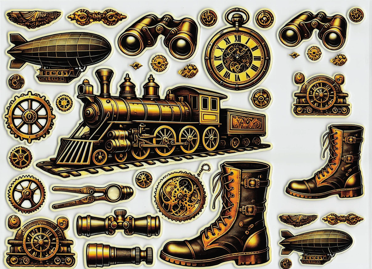 Steampunk Element Sheet Tumbler Wrap #610