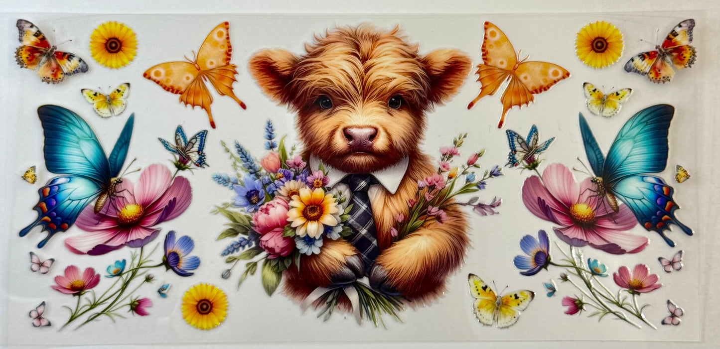 Highland Cow Tumbler Wrap #208