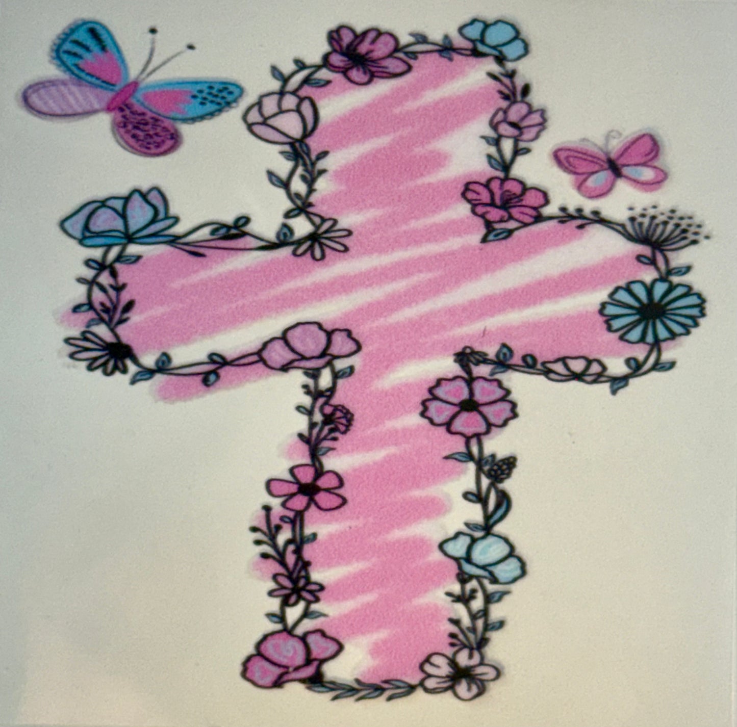 Cross 4 in. Easter Tumbler Wrap #220