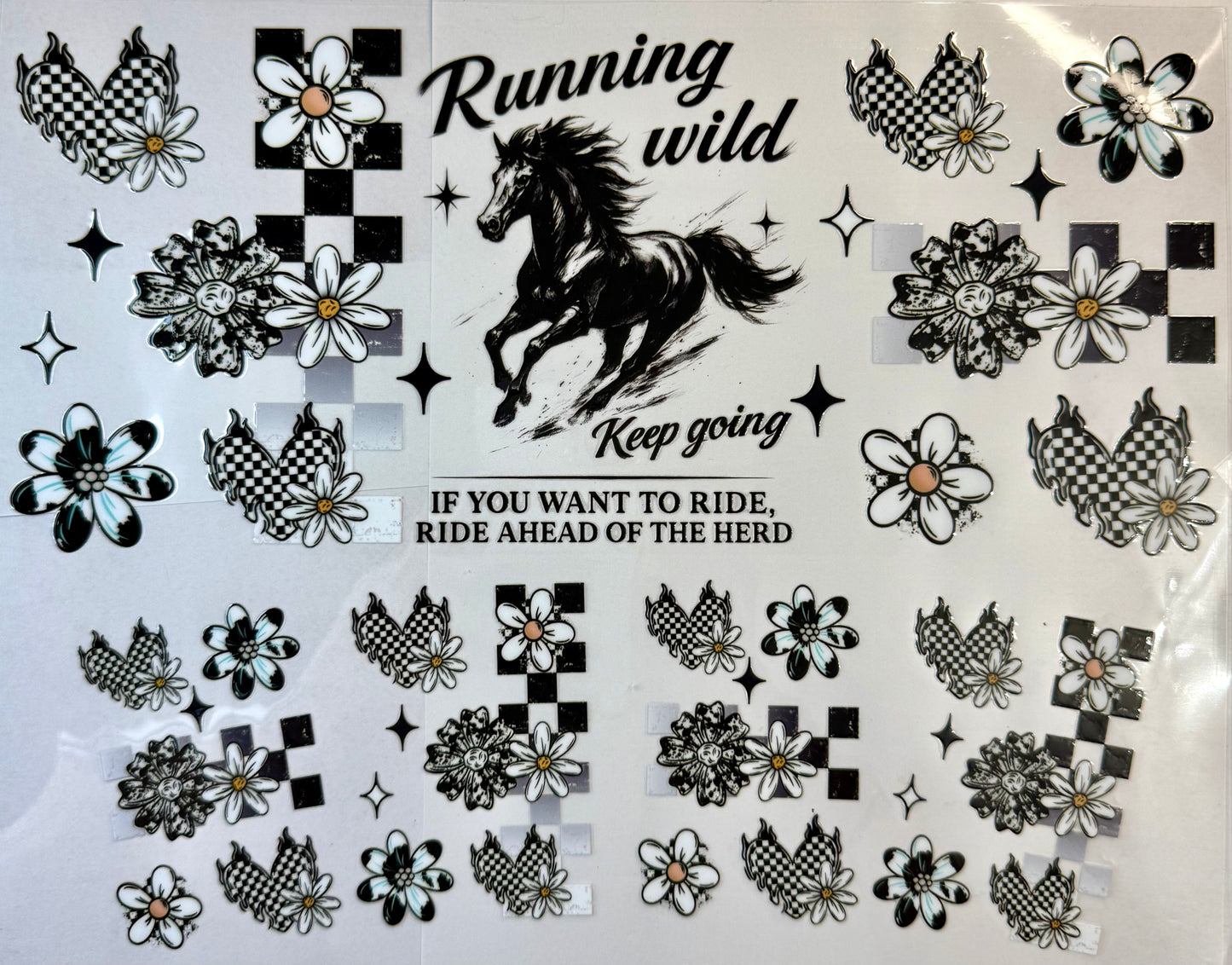 Running Wild Horse Tumbler Wrap #196