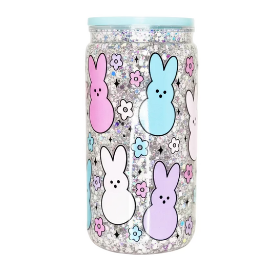 Peeps 16 oz snow globe tumbler / Ready To Ship #2