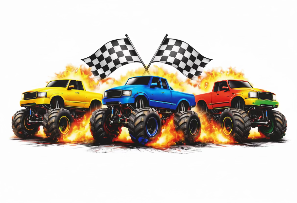 Monster Trucks Tumbler Wrap #345