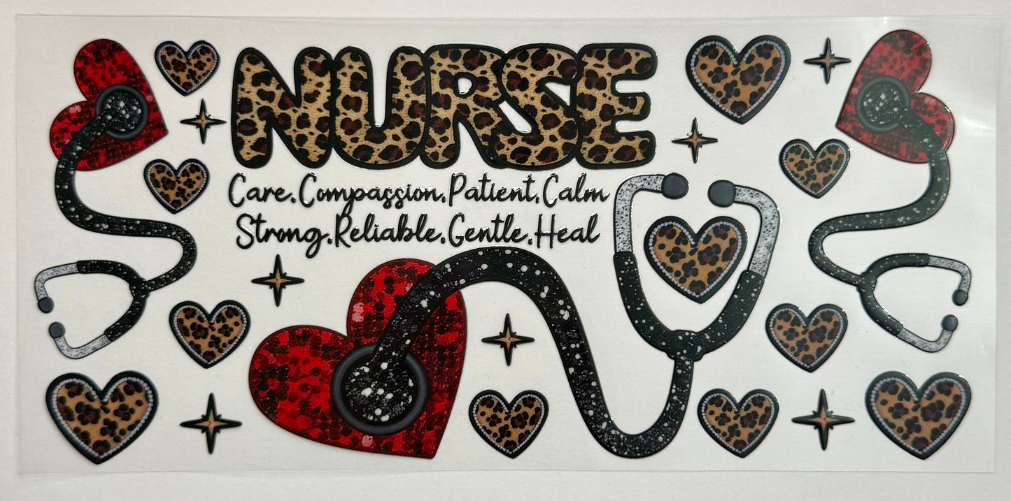 Nurse leopard print Tumbler Wrap #147