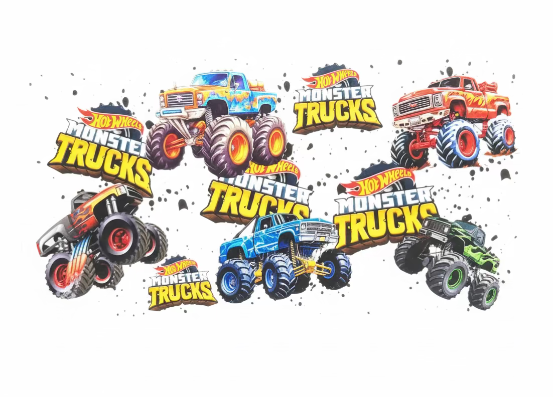 Monster Trucks Tumbler Wrap #344