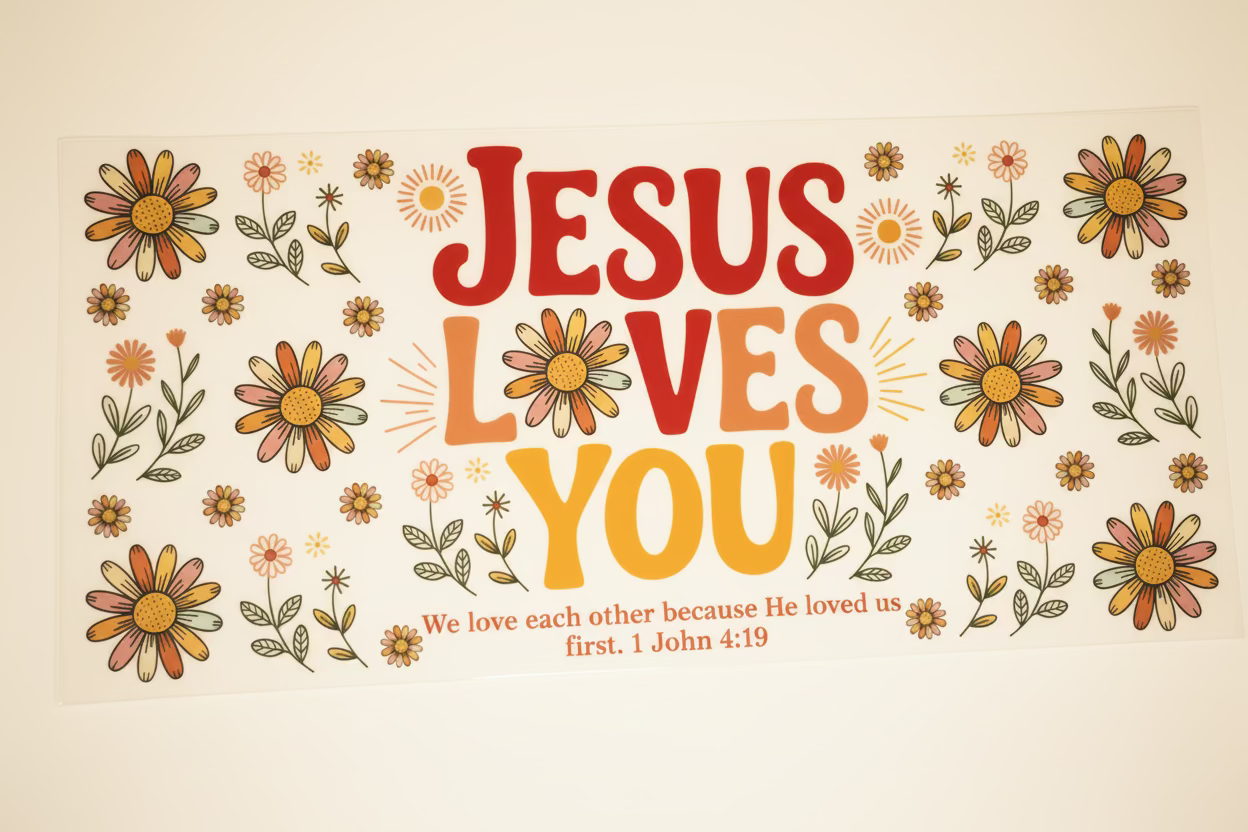 Jesus loves you Tumbler Wrap #162