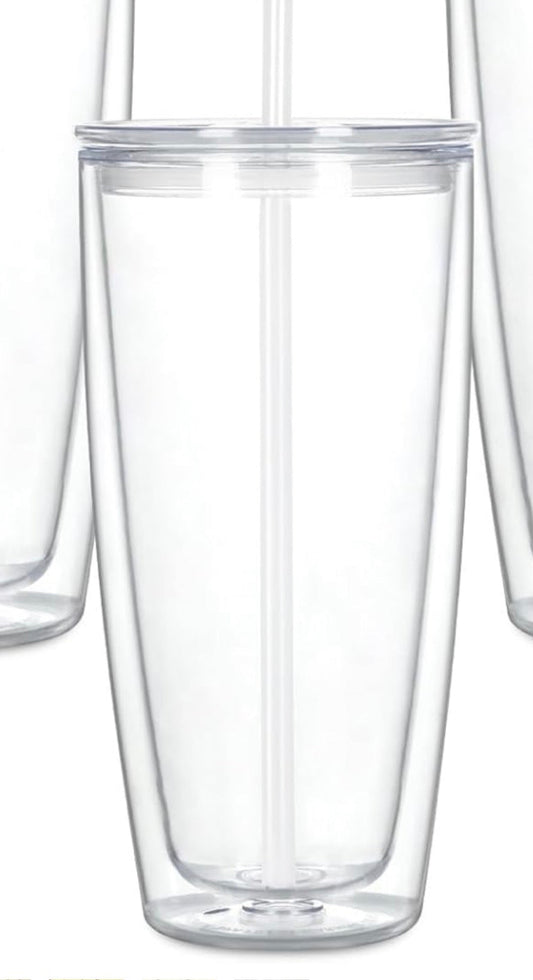 24 oz. Snow Globe Tumbler Cylinder shape