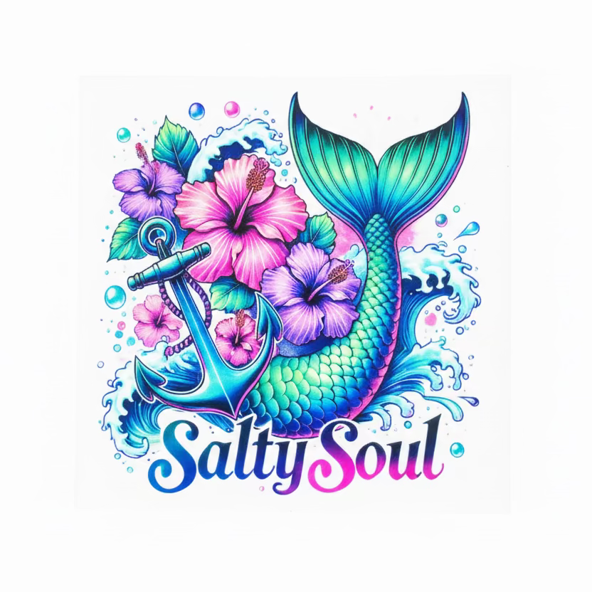 Salty Soul Decal/Tumbler Wrap #351