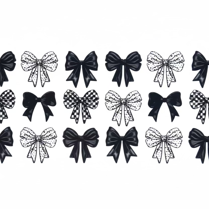 Black Bows Tumbler Wrap #330