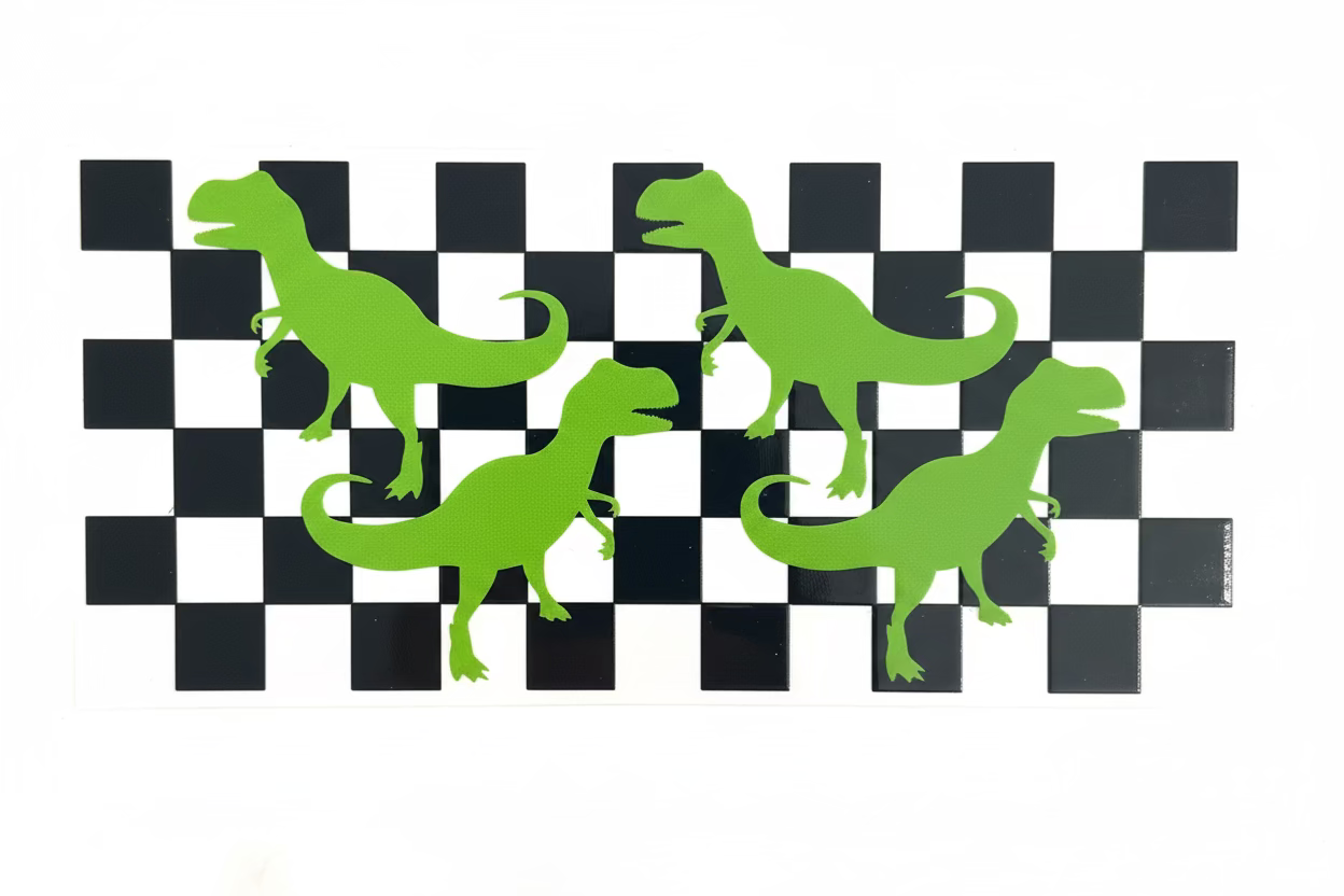 Dino checkered Tumbler Wrap #317