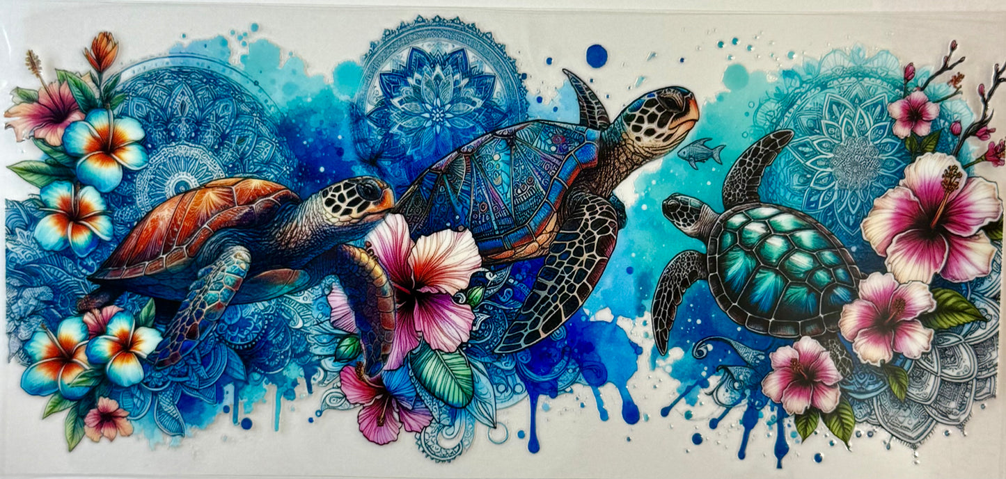 Sea Turtle Tumbler Wrap #207