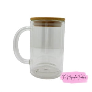 15 oz Glass Snow Globe Tumbler Mug