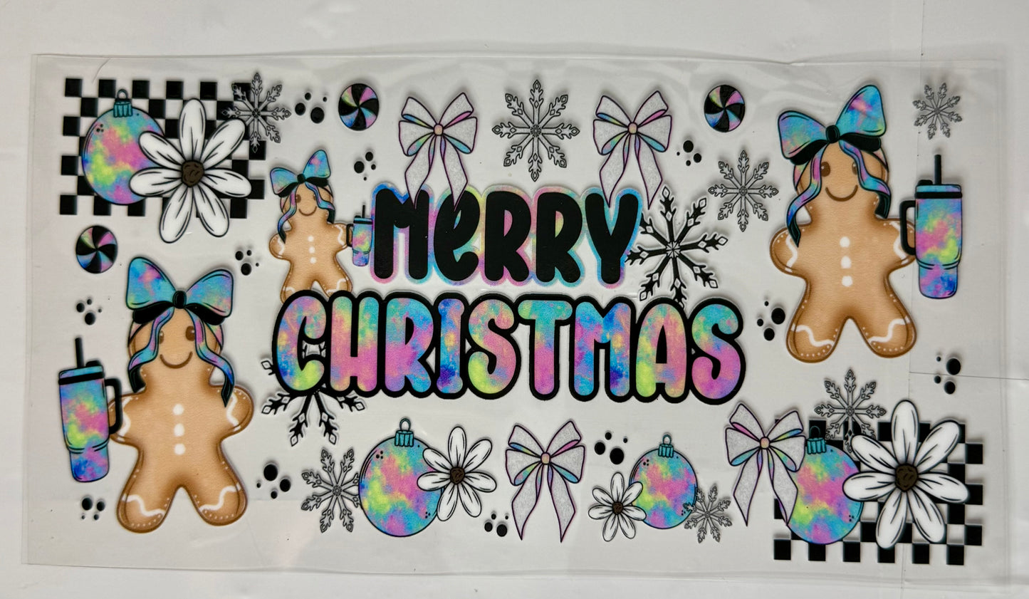 Merry Christmas Tumbler Wrap #106