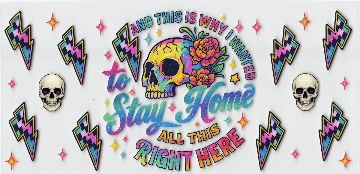 Skull Sarcastic Tumbler Wrap #606