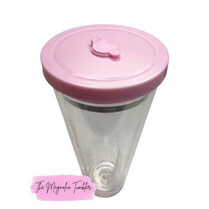 24 oz. Snow Globe Tumbler with Leak-proof Color Lid