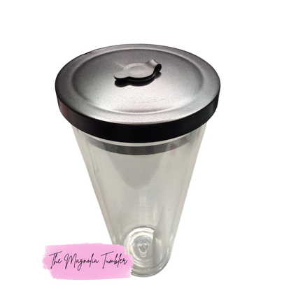 24 oz. Snow Globe Tumbler with Leak-proof Color Lid