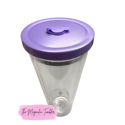 24 oz. Snow Globe Tumbler with Leak-proof Color Lid