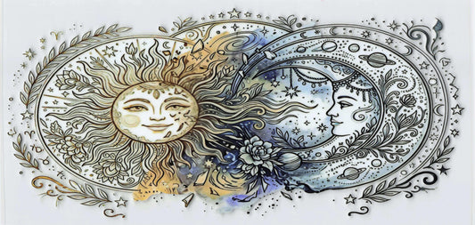 Sun and Moon Tumbler Wrap #403
