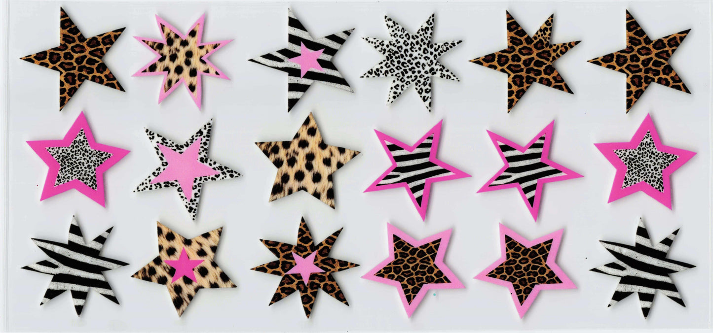 Stars Animal Print Tumbler Wrap #418