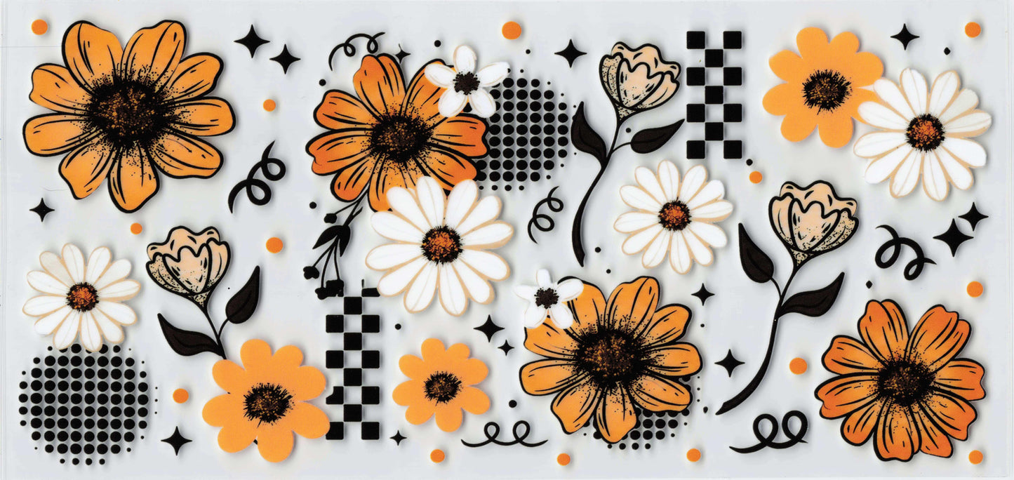 Sunflower and Daisy Tumbler Wrap #421