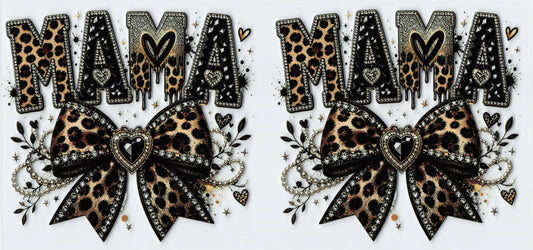 Leopard print Mama Tumbler Wrap #429