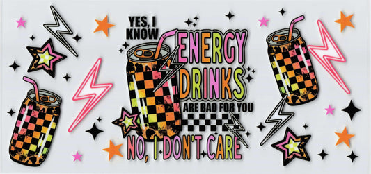 Energy Drink Tumbler Wrap #446