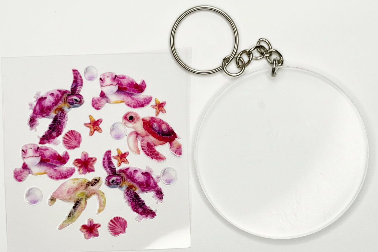 Round Acrylic Keychains
