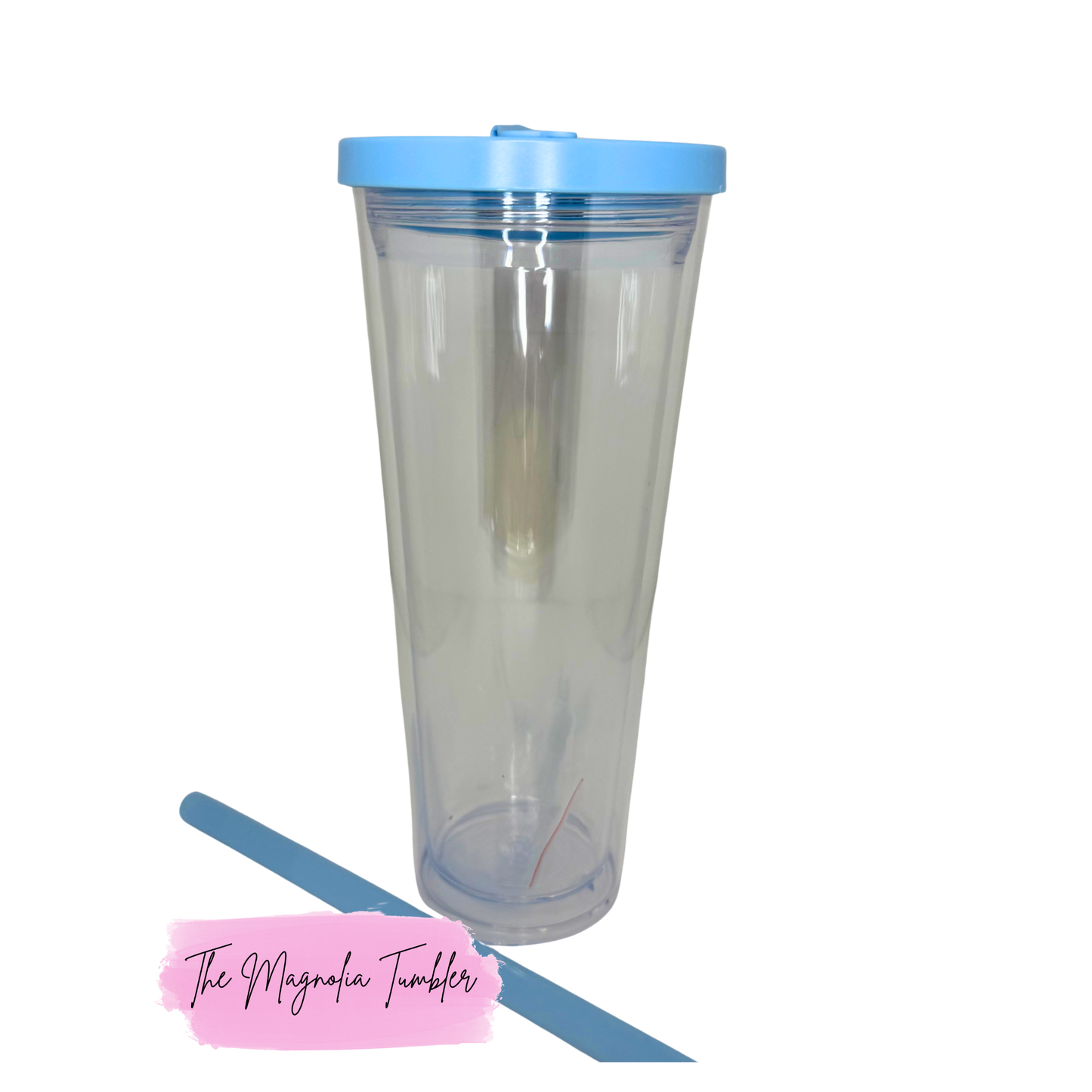 24 oz. Snow Globe Tumbler with Leak-proof Color Lid