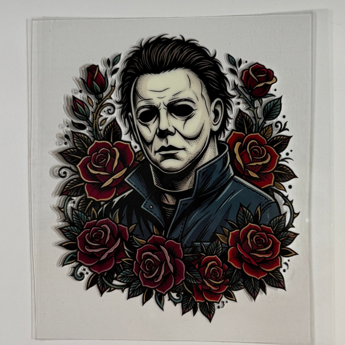 Michael & roses tattoo Tumbler Wrap #485