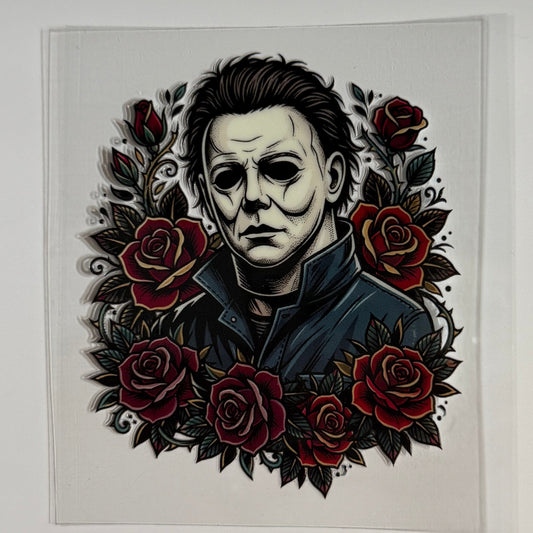 Michael & roses tattoo Tumbler Wrap #485