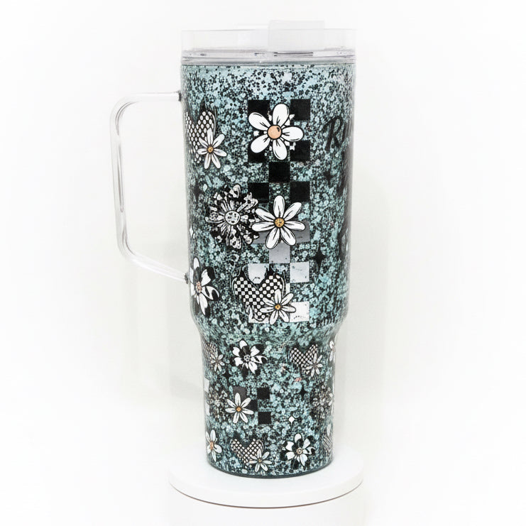 Running Wild Snow globe Tumbler 40oz / Ready To Ship #16