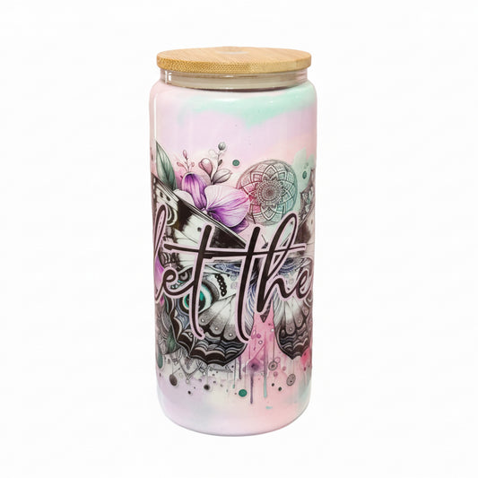 Butterfly 20 oz glass/ Ready To Ship #3