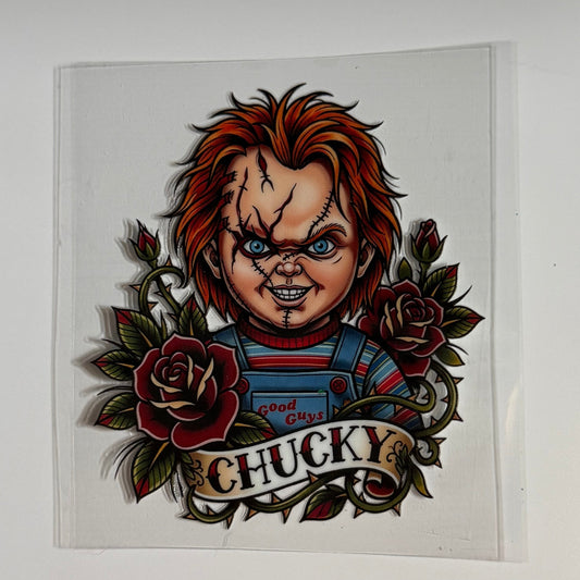 Chucky & roses tattoo Tumbler Wrap #483