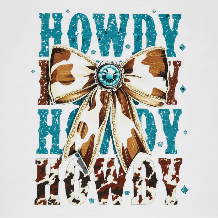 Howdy 4 inch Decal/Tumbler Wrap #256