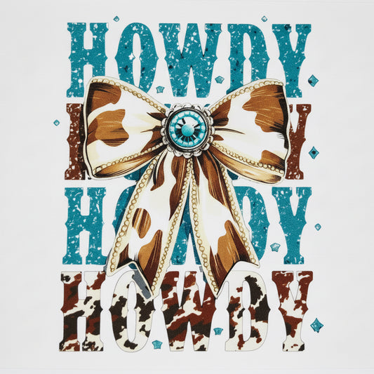 Howdy 4 inch Decal-Tumbler Wrap #256