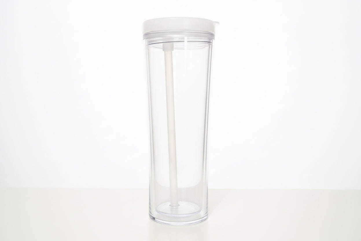 25 oz. Snow globe Tumbler with thermos style lid