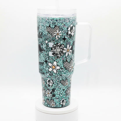 Running Wild Snow globe Tumbler 40oz / Ready To Ship #16