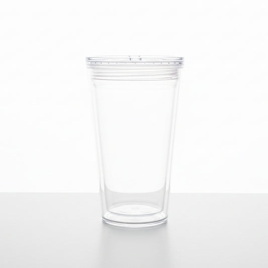 16 oz tapered Snow Globe Tumbler