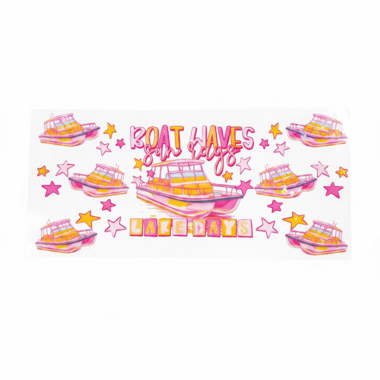 Boat waves Tumbler Wrap #362