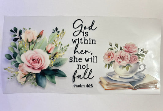 God is within her Tumbler Wrap #282