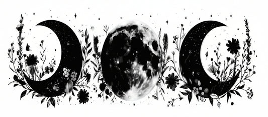 Crescent Moon Floral Tumbler Wrap #402